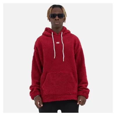 Produktbild von Teddy Basic Hoodie Teddyfell Sweater Pullover Oversize XL Rot
