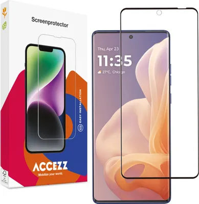 Produktbild von Accezz Full Cover Screen Protector aus gehärtetem Glas Motorola Moto G85