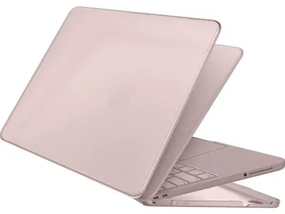 Produktbild von Schutzhülle für MacBook Neo 13" A18 Pro 2026, Tech-Protect Softshell, mattes Durchscheinend-Rosa