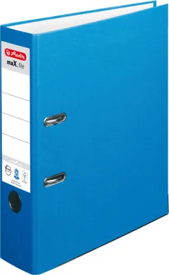 Zdjęcie produktu dla herlitz 10841393 maX.file nature plus Ordner blau Karton 8,0 cm DIN A4
