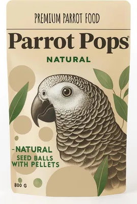 Zdjęcie produktu dla Parrot Pops Nuts Small - Pokarm: ziarno z dużą ilością orzechów w kształcie kuleczek dla średnich i małych papug 250g
