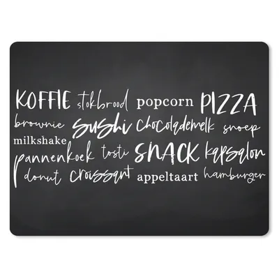 Produktbild von MuchoWow® Mauspad Mousepad Küche - Essen - Zitate 23x19 cm - Mousepads - Maus Mat - Pad - Mausunterlage - Schreibtischunterlage - Mauspad