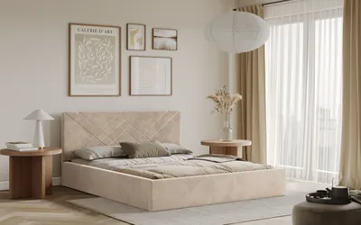 Obrázek produktu pro Postel PADWA 120x200 béžová s úložným prostorem