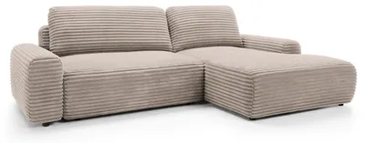 Produktbild von Selsey Alferia - Ecksofa mit Schlaffunktion, Breitcord-Bezug, beige, rechtsseitig