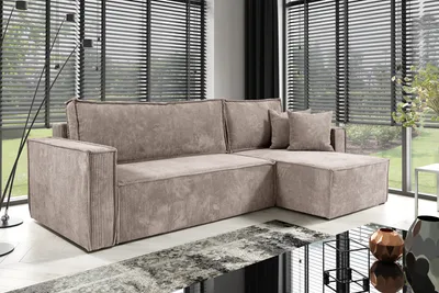Produktbild von KEF Ecksofa Zenii – L-Form – 236x88x145 cm – Mit Schlaffunktion – Liegefläche 135x200 cm – Universell Rechtsseitig und Linksseitig - Poso 2