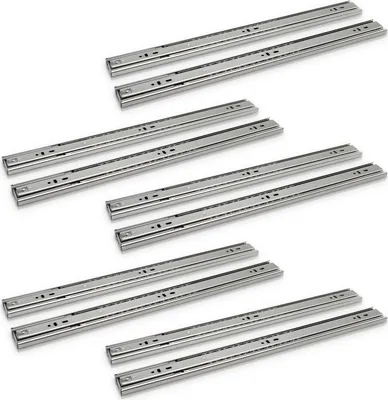 Produktbild von EINFEBEN 10 Stk Schubladenschienen Schubladen Vollauszug 300 mm Schubladenauszüge mit Selbsteinzug u. Dämpfung Schubladenschiene mit 35 Kg Tragkraft