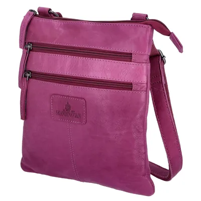 Produktbild von The Skandinavian Brand Damen Ledertasche Purple : lila-50 Farbsortierung: lila-50