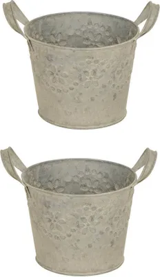 Produktbild von Topf Blume Vintage 2erSet Blumentopf mit Henkel