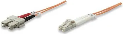 Immagine prodotto di INTELLINET cavo di collegamento in fibra ottica LC/SC 1m multimodale OM2 arancione
