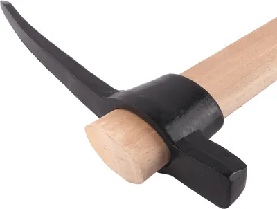 Produktbild von Spitzhacke 1,5 KG mit Stiel Holzgriff 90cm Kreuzhacke Flachhacke Flachspitzhacke
