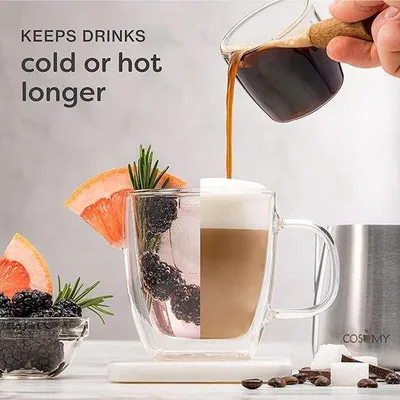 Produktbild von Famanu Thermogläser Borosilikatglas - 4 Stück, 250 ml