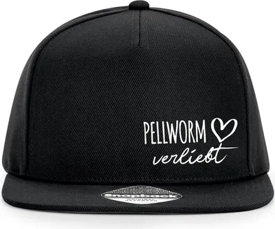 Produktbild von Huuraa Cappy Mütze Pellworm verliebt Black Polyester Snapback Kappe Geschenkidee