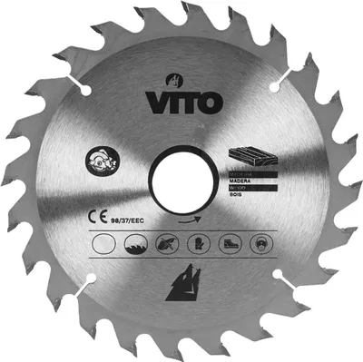 Image de Lame de Scie Circulaire Diam 185mm Alesage 30mm 24 Dents Epaisseur 2.0mm VITO