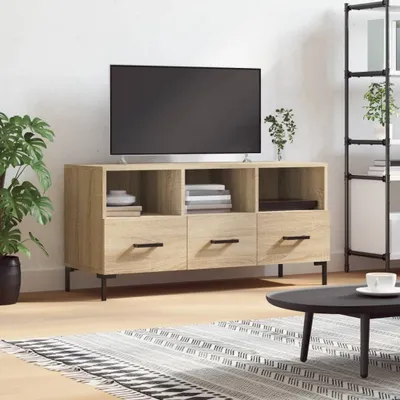 Obrázek produktu pro The Living Store TV skříňka Sonoma dub 102x36x50 cm materiál na bázi dřeva