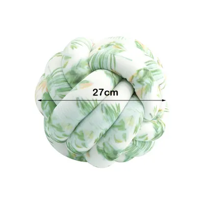 Produktbild von CANDeal 27cm Knotenkissen, Geknotetes Kissen für Sofa, Bett, Dekorat, Zierkissen Knoten, Knoten-Ball-Kissen
