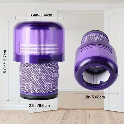 Produktbild von Füllfilter für Staubsauger, 2er Pack, für Staubsauger mit HEPA-Filter.