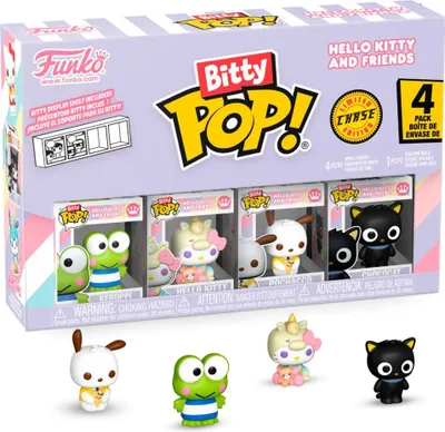 Produktbild von Hello Kitty und Freunde Keroppi Blister 4er-Pack Vinylfiguren