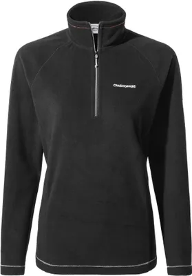 Produktbild von Craghoppers - "Miska VI" Fleece, mit halbem Reißverschluss für Damen CG1647 (50 DE) (Schwarz)