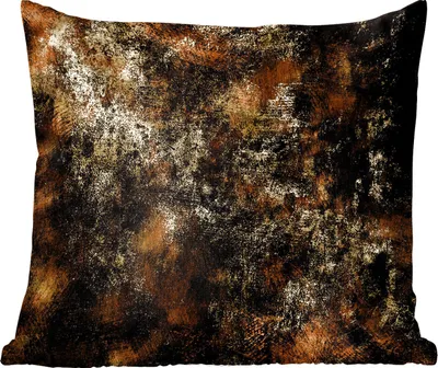 Produktbild von MuchoWow® Zierkissen Sofakissen Wohnzimmer Dekokissen 50x50 cm Gold - Schwarz - Abstrakt - Komfort - Sofakissen