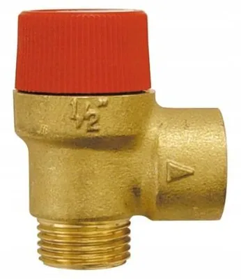 Image de SOUPAPE DE SÉCURITÉ 1/2'' 8 BAR Écrou-raccord mâle (ÜM-AG)