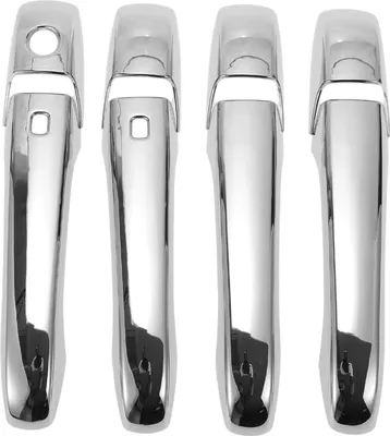 Produktbild von Smart Car Door Handle Cover Trim, Seitentürgriffabdeckung für Jeep Cherokee 2014-2023 ABS Silberton, 1 Satz