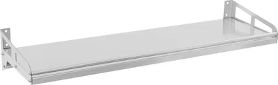 Immagine prodotto di Mensola per microonde - Mensola da cucina a parete - Acciaio inossidabile 304 - Con ganci - Salvaspazio - Per spezie e utensili - Argento