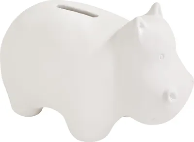Produktbild von VBS Spardose "Hippo", Keramik, Weiß