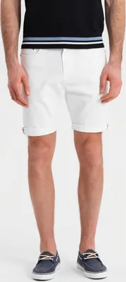 Produktbild von Ombre Clothing Segeltuchshorts für Männer Malaki weiß L