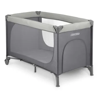 Obrázok produktu pre Cestovná postieľka + matrac + taška125 x 65 x 78 cm RK-240 svetlosivá