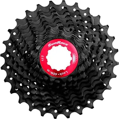 Imagen del producto de SunRace CSRZ800, cassette de 12 velocidades, 11-30T, color negro. Compatible con Shimano