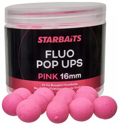 Zdjęcie produktu dla Starbaits Pływające kulki Fluo Pop Ups Pink 70 g 12 mm