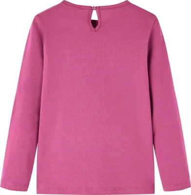Produktbild von vidaXL Kinder-Langarmshirt Himbeerrot 92