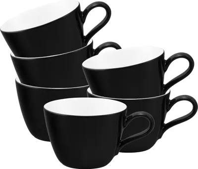 Produktbild von Seltmann Weiden Life Fashion Kaffeetasse 240 ml 6er Set Glamorous Black