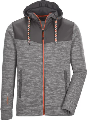 Produktbild von Killtec Strickfleecejacke Herren mit Kapuze, Größe:XXL, Farbe:Grau