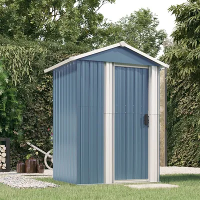 Produktbild von "im Angebot" Geräteschuppen Grau 126x97,5x177 cm Verzinkter Stahl - Geräteschuppen CC7816