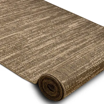 Zdjęcie produktu dla Chodnik SZNURKOWY SIZAL SION 5302 Melanż płaskie tkanie 80 cm brązowy 80x340 cm