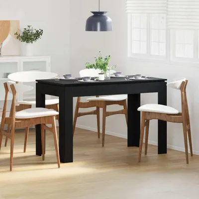 Immagine prodotto di Maison Exclusive - Tavolo da pranzo in rovere nero 120x60x76 cm Materiale ligneo