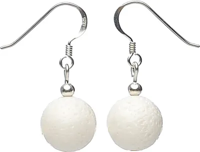 Produktbild von Ohrringe Ohrhänger aus weißer Koralle Bambuskoralle 925 Silber Ohrschmuck Damen