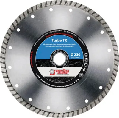 Produktbild von Diamanttrennscheibe Profitech Diamant Turbo TX Ø 115x22,23 mm