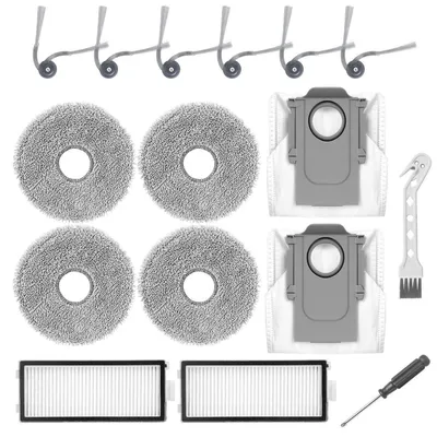 Immagine prodotto di Kit di accessori di ricambio per aspirapolvere robot Roborock Saros Z70, composto da 16 pezzi
