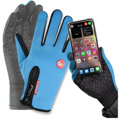 Produktbild von Warme Neopren Handschuhe für Touchscreens, Größe M, Schwarz
