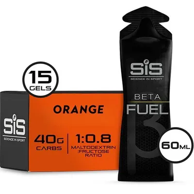 Zdjęcie produktu dla Science in Sport Beta Fuel Żel energetyczny o smaku pomarańczowym, 15 x 60 ml