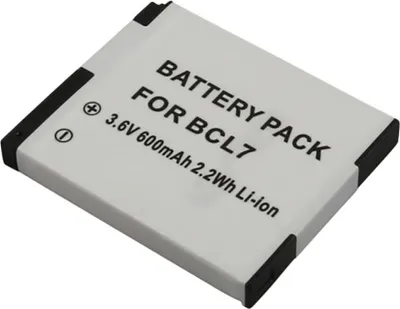 Image de Avizar, batterie Panasonic DMC-F5 600 mAh 3,6 V Li-Ion, blanc