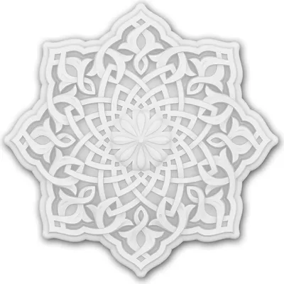 Imagen del producto de Profhome 156501 Rosetón Medallón Elemento decorativo Ø 31,9 cm