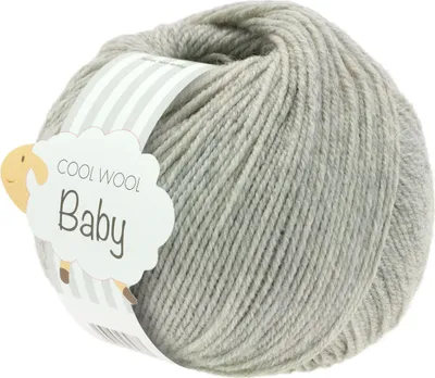 Produktbild von Lana Grossa Cool Wool Baby 206 Hellgrau meliert 50g