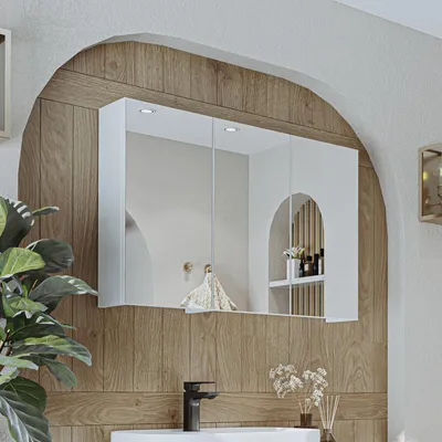 Immagine prodotto di Roomart GUSTO-I-90 Mobili da bagno - Armadio a specchio, larghezza 90 cm, bianco