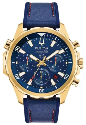 Produktbild von Bulova Armbanduhr Chronograph Quarz 97B168 41mm Mineralglas 10ATM