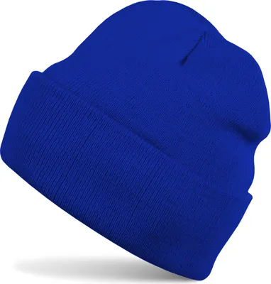 Produktbild von styleBREAKER Uni Beanie Mütze einfarbig | Klassische Feinstrick Winter Strickmütze mit breitem Umschlag | Elastische Beanie in vielen Farben für Damen und Herren