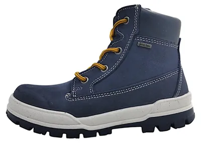 Image de Jela - Bottines à lacets pour garçons, couleur bleue, chaussures de loisirs
