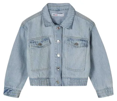 Produktbild von Minoti - Bomberjacke für Mädchen, Denim MN774 (116) (Blau)